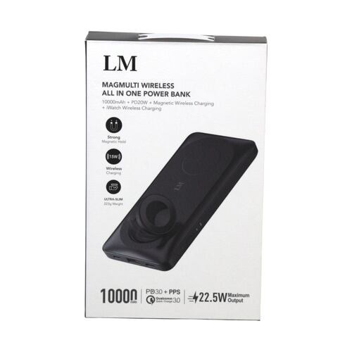 Batería Inalámbrica LM de 10000mah para Apple Watch/IPhone
