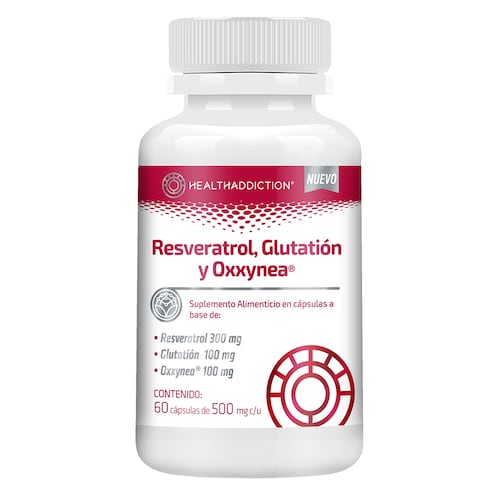Suplemento Alimenticio Resveratrol Glutatión y Oxxynea Healthaddiction