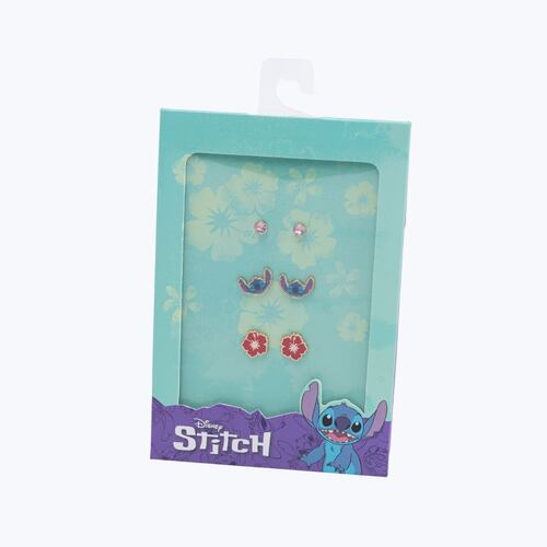 Aretes Lilo & Stitch 3 Pares Fantasia Disney