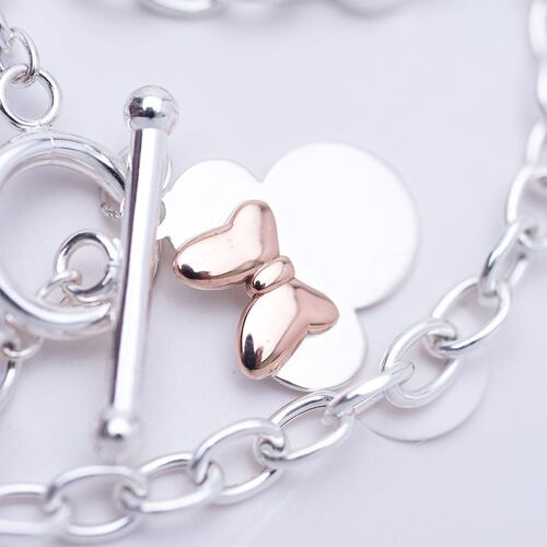 Pulsera Minnie Charms Plata.925 Disney