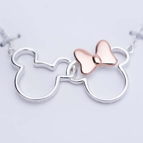 Collar Silueta Mickey & Minnie Disney