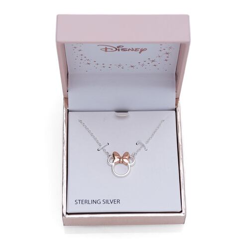 Collar Silueta Minnie Plata.925 Disney
