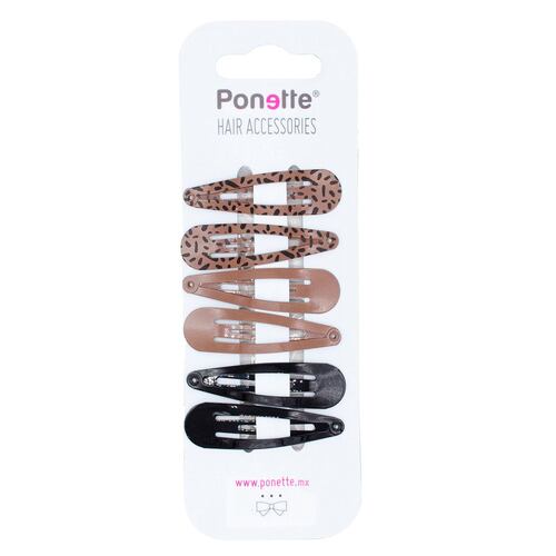 Broches de Clip Grandes Moteado Ponette