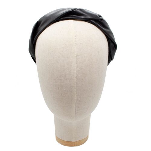 Diadema Mujer Acabado Piel Negra Ponette