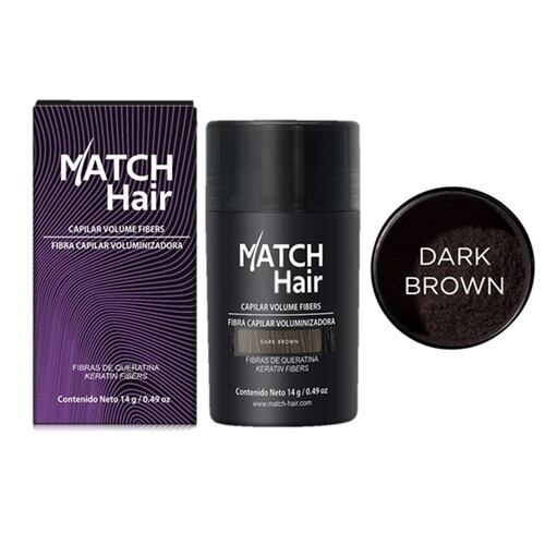 Match Hair Dark Brown Fibra Capilar 14 grs.