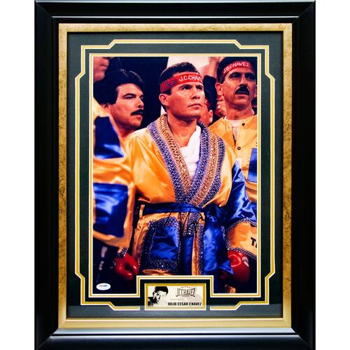 Foto Autografiada Julio Cesar Chavez 12X18