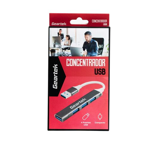 Concentrador USB 4 puertos