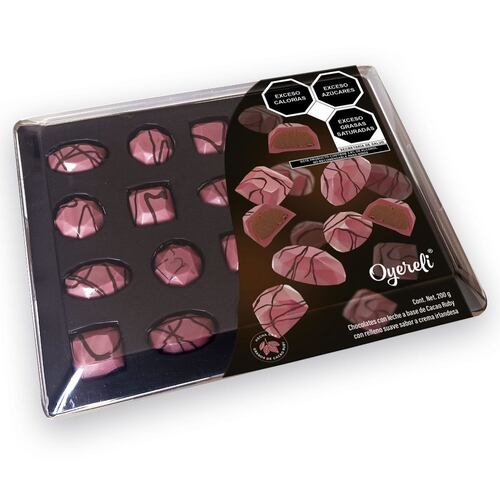 Estuche Diamantes de Chocolate de Cacao Ruby