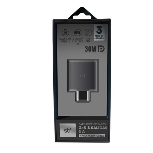 Cargador de Pared STF GaN 3 Salidas 3 A