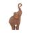 Home Nature Figura Decorativa Elefante India Grande Color Café 23*11.5*6 Cm
