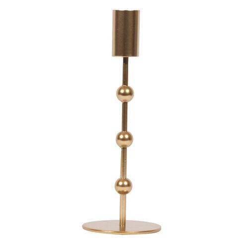 Home Nature Candelabro de Metal Grande Color Dorado
