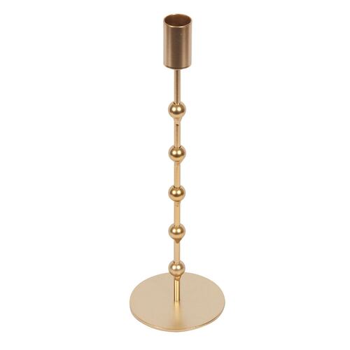 Home Nature Candelabro de Metal Grande Color Dorado