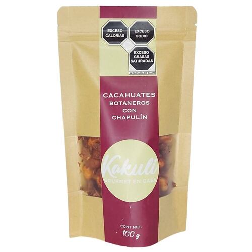 Cacahuates botaneros con chapulines