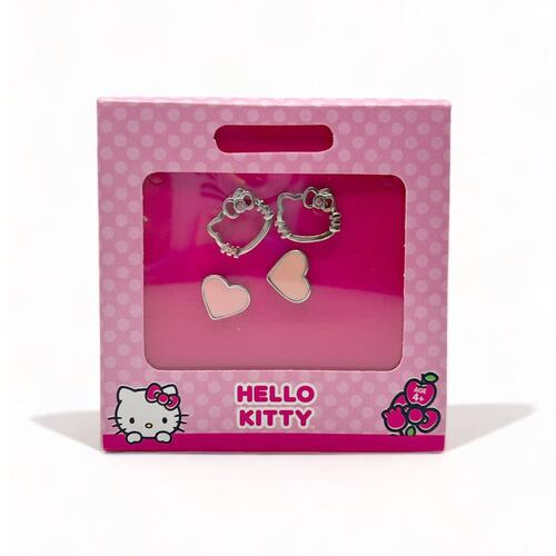 Set Broqueles Hello Kitty Corazón
