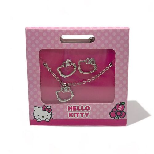 Set Silueta Hello Kitty Con Cristal