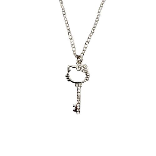 Collar Hello Kitty Llave con Cristales