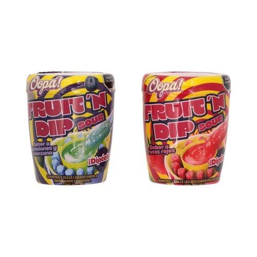 Gomitas y Dulce Líquido Frut´n Dip Sour