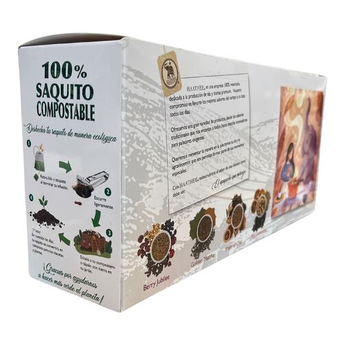 Paquete de Tés y Tisanas 4 Sabores Línea Gourmet Haathee
