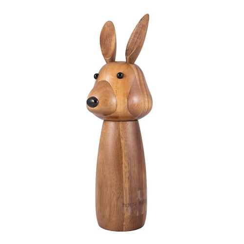 "Home Nature Molino de pimienta Conejo de madera  8.7x9.7x26 cm"