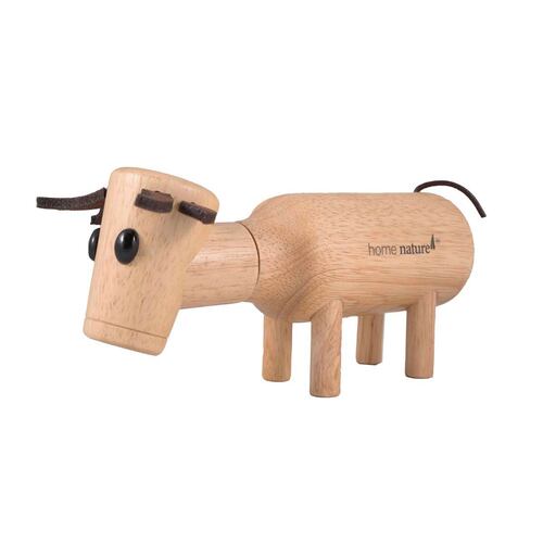 Home Nature Molino de pimienta Vaca de madera 10x6.5x21 cm