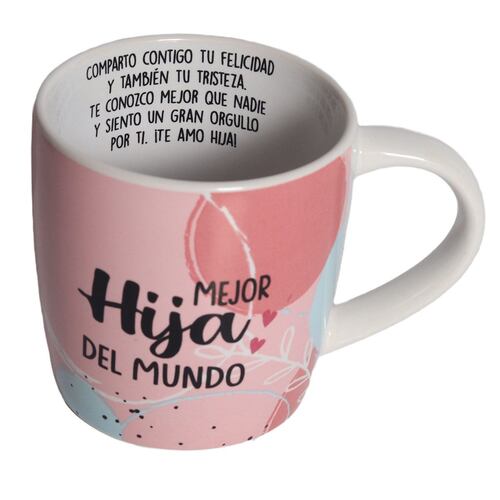 Taza de porcelana nico mejor hija del mundo