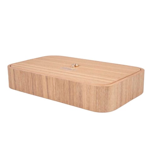 Home Nature Joyero de madera con espejo Beauty 23x13.5x4 cm