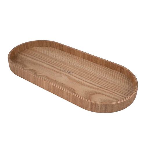 Home Nature Bandeja de madera 35.5x16.5x2.5 cm