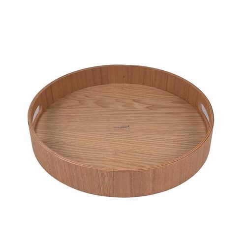Home Nature Charola de madera redonda 30*5 cm