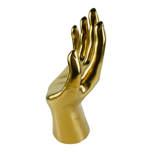 Figura Decorativa Mano Dorada GAF