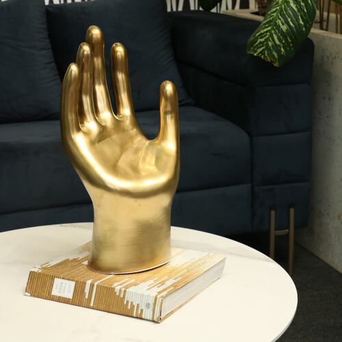 Figura Decorativa Mano Dorada GAF