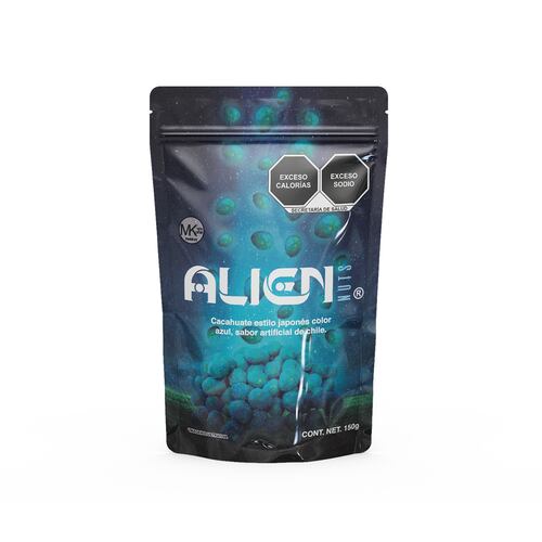 Cacahuate Estilo Japones Azul 150 g Alien Nuts