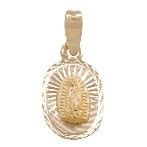 Medalla Ovalada Virgen de Guadalupe Oro 10K Unlimited by Oro Boleado