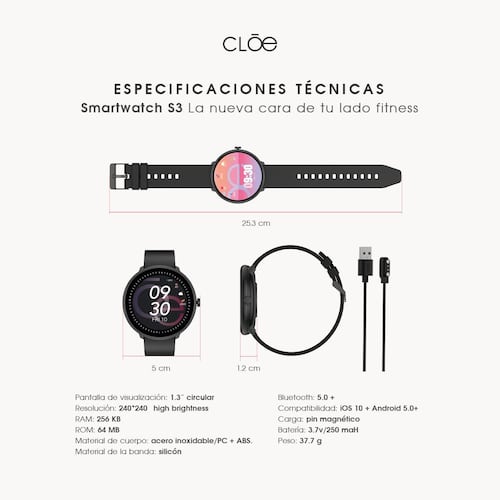 Correa para reloj inteligente Smart Watch MX Magnética