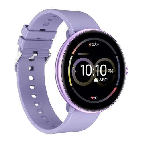 Smartwatch Cloe Series 3 silicón morado para mujer