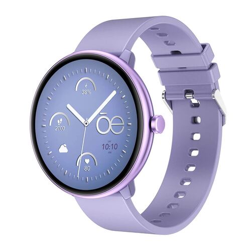 Smartwatch Cloe Series 3 silicón morado para mujer