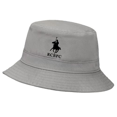 Gorro Polo Club gris bordado negro