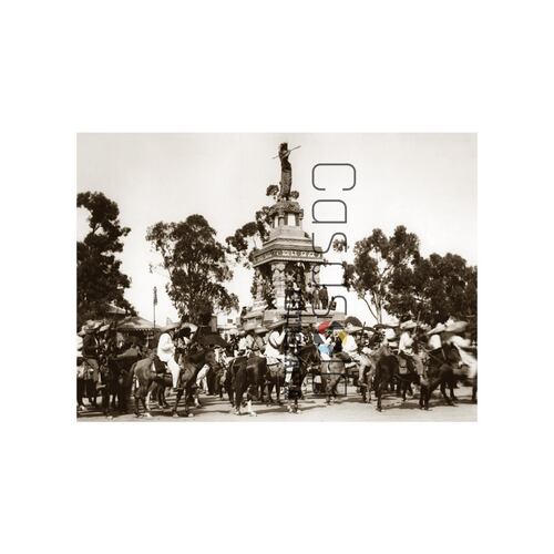 Postal CS Zapatistas Monumento