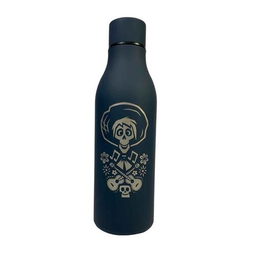 Botella Acero Inoxidable Negro Disney Pixar Coco Héctor By Mexico