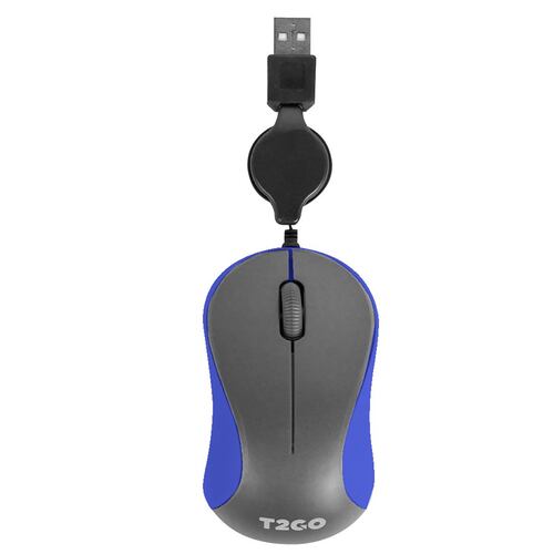 Mouse Retráctil Tech2 Go Azul