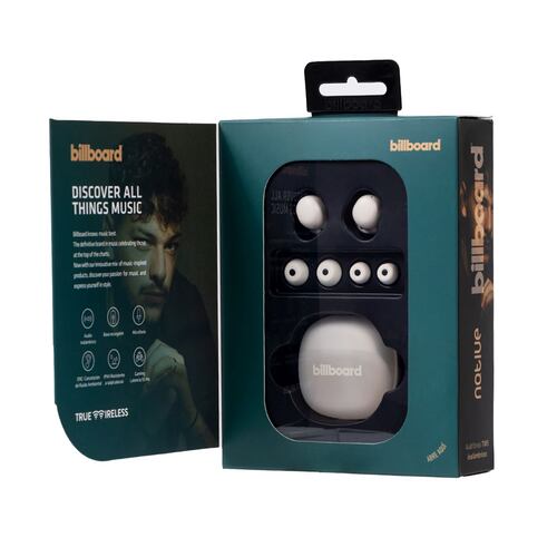 Audífonos Billboard Native True Wireless Blanco