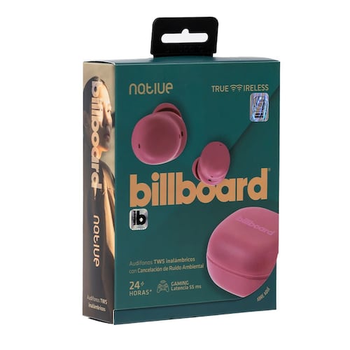 Audífonos Billboard Native True Wireless Vino