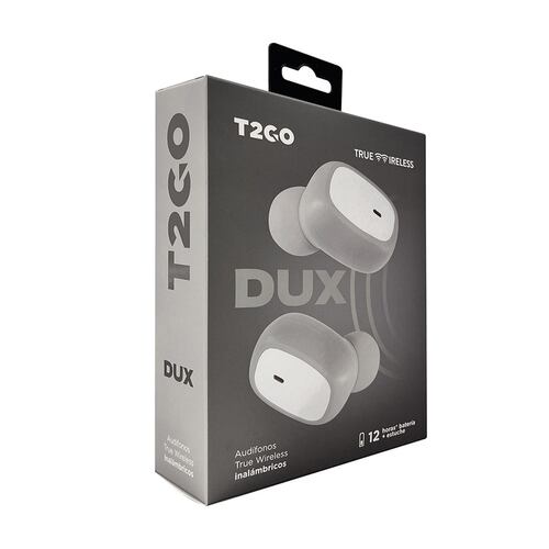 Audífonos Tech 2 Go Dux True Wireless Gris