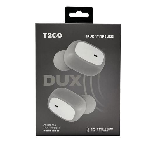 Audífonos Tech 2 Go Dux True Wireless Gris