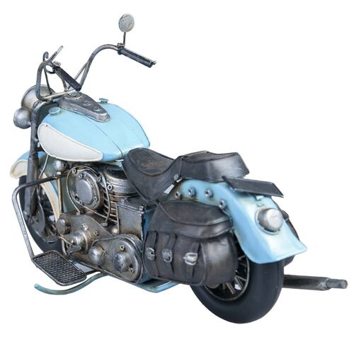 Figura Decorativa Moto Azul-Negro Running