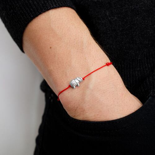 Pulsera Amalfi Elefante Red Plata .925 Castellamare