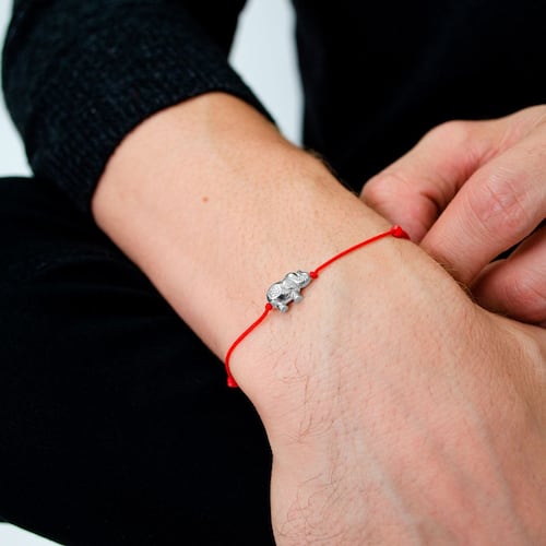 Pulsera Amalfi Elefante Red Plata .925 Castellamare