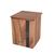 Home Nature Contenedore de madera Tea  11.5x11.5x14.2 cm