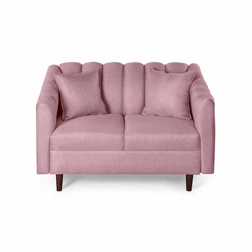 MAKORA Sofa Love seat Jax Lino Color Palo de Rosa