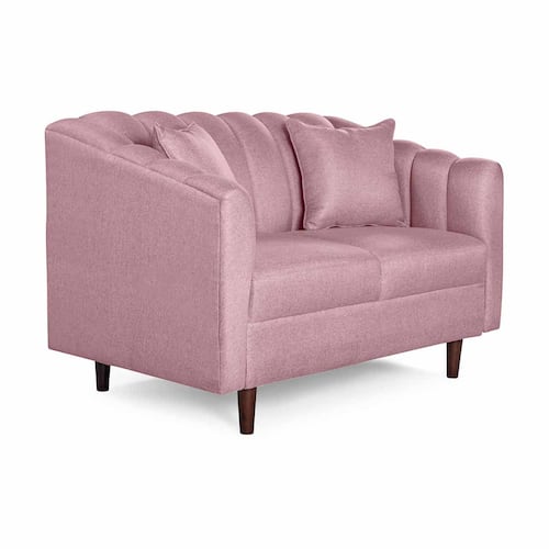 MAKORA Sofa Love seat Jax Lino Color Palo de Rosa