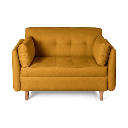 MAKORA Love Seat Modelo Bellini Mostaza